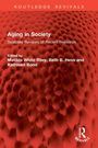 Titel: "Aging in Society". Untertitel: "Selected Reviews of Recent Research". Herausgeber: Matilda White Riley, Beth B. Hess, Kathleen Bond. Rotes, gemustertes Design.