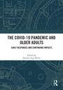 „THE COVID-19 PANDEMIC AND OLDER ADULTS“, herausgegeben von Edward Alan Miller. Blaues technisches Muster.