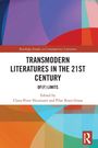 „Transmodern Literatures in the 21st Century: Of(f) Limits“, eine bunte, abstrakte Cover-Illustration mit Logo.