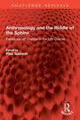 "Anthropology and the Riddle of the Sphinx", darüber abstrakte rote Struktur, rechts unten ein Logo.