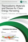 Titel: Thermoelectric Materials and Devices for Clean Energy Harvesting. Illustration eines Wärmemoduls mit Beschriftung.