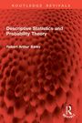 „Descriptive Statistics and Probability Theory“ von Robert Arthur Barks. Rote, bauchige Musterung im Hintergrund.