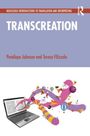 "TRANSCREATION" in großer Schrift, Autoren Penélope Johnson und Teresa Filizzola, darunter Laptop mit bunten Formen.