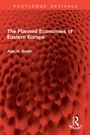 „The Planned Economies of Eastern Europe, Alan H. Smith.“ Rotes Muster aus runden, schuppigen Formen.