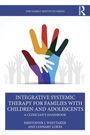 "INTEGRATIVE SYSTEMIC THERAPY FOR FAMILIES..." Buchcover mit farbigen, übereinandergelegten Händen.