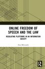 "ONLINE FREEDOM OF SPEECH AND THE LAW: REGULATING PLATFORMS IN AN INFORMATION SOCIETY" von Ewa Milczarek. Abstraktes geometrisches Muster.