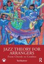 "JAZZ THEORY FOR ARRANGERS: From Chords to Combos" von Ted Buehrer. Eine bunte Illustration von Jazzmusikern.