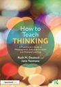 „How to Teach Thinking“ von Ruth M. Deutsch und Jane Yeomans. Verschwommene, bunte Lichtkreise im Hintergrund.