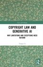 "Copyright Law and Generative AI: Why Limitations and Exceptions Need Reform" von Yangzi Li. Grüner Hintergrund mit dekorativen Mustern.