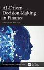 "AI-Driven Decision-Making in Finance" von Dr. Bilal Bagis. Illustration: Menschliches Profil mit digitalen Elementen.