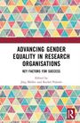 Titel: "Advancing Gender Equality in Research Organisations". Herausgeber: Jörg Müller, Rachel Palmén. Buntes Dreieckmuster.