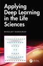 Buchtitel: "Applying Deep Learning in the Life Sciences" von Nikolay Oskolkov. Abbildung eines neuronalen Netzwerks.