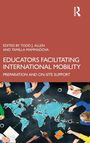 "Educators Facilitating International Mobility" von Todd Allen und Tamilla Mammadova. Weltkarte, Hände zeigen darauf.