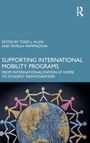 Titel: "SUPPORTING INTERNATIONAL MOBILITY PROGRAMS: FROM INTERNATIONALIZATION AT HOME TO STUDENT REINTEGRATION". Unten Illustration von Menschen um Erdkugel.