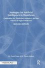 Text: "Strategies for Artificial Intelligence in Healthcare", Autoren: Dr. Frank Papay & Dr. Piyush Mathur. Blauer Hintergrund.