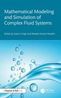 Text: "Mathematical Modeling and Simulation of Complex Fluid Systems", bearbeitet von Satyvir Singh und Mukesh Kumar Awasthi. Illustration: Wassertropfen.