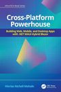 "Cross-Platform Powerhouse", Buch über App-Entwicklung mit .NET MAUI. Bunte geometrische Muster, modernes Design.