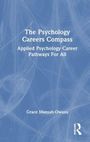 "The Psychology Careers Compass: Applied Psychology Career Pathways For All" von Grace Mansah-Owusu. Blaues, texturiertes Design.