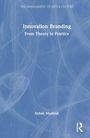 Text: "Innovation Branding: From Theory to Practice." Name: Itzhak Mashiah. Hintergrund: Linien auf blauem Hintergrund.
