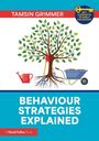 „Tamsin Grimmer: Behaviour Strategies Explained.“ Zeichnung: Baum mit Werkzeugen, Schubkarre und Gießkanne.