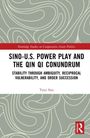 Text: "SINO-U.S. POWER PLAY AND THE QIN QI CONUNDRUM." Grünes, abstraktes Muster; Logo unten rechts.