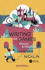 „Writing for Games: Theory & Practice“, Hannah Nicklin, 2. Edition. Illustration mit spielerischen Elementen und Figuren.