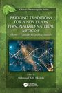 "Bridging Traditions for a New Era in Personalized Natural Medicine" auf grünem Hintergrund mit einem DNA-Muster.
