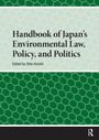 Text: "Handbook of Japan's Environmental Law, Policy, and Politics. Edited by Ohta Hiroshi." Hintergrund: Sechseckiges Muster.