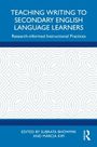 "Buchcover: 'Teaching Writing to Secondary English Language Learners'. Herausgeber: Subrata Bhowmik, Marcia Kim. Abstraktes Muster."