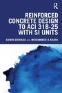 "REINFORCED CONCRETE DESIGN TO ACI 318-25 WITH SI UNITS" Text oben. Unten blaue Aquarellstruktur.