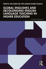 Text: "Global Englishes and Decolonising English Language Teaching in Higher Education." Geometrische Formen in Violett.