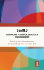 "GenAIED: Cultural and Pedagogical Catalysts in Higher Education. Autoren: Na Li, Diana Koroleva, Gurpinder Singh Lalli, Jinhee Kim." Bunte geometrische Formen im Hintergrund.