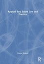 Text: "Applied Real Estate Law and Practice" und "Daniyal Shakeel". Hintergrund: Abstraktes, dünnes, weißes Linienmuster auf Blau.