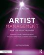 „ARTIST MANAGEMENT FOR THE MUSIC BUSINESS“, sechste Ausgabe von Paul Allen. Lila Scheinwerferlicht strahlt von oben.