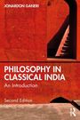 Text prominent: "Philosophy in Classical India: An Introduction, Second Edition, Jonardon Ganeri." Rote Wand mit Treppe und Fenster.