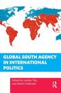 „GLOBAL SOUTH AGENCY IN INTERNATIONAL POLITICS“, herausgegeben von Lembe Tiky und Melvis Ndiloseh. Weltkarte in Rot und Blau.