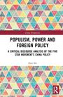 Buchtitel: "Populism, Power and Foreign Policy". Buntes Dreiecksmuster im Hintergrund.