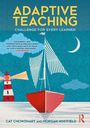 Texte: "Adaptive Teaching", "Challenge for Every Learner", "Cat Chowdhary and Morgan Whitfield". Illustration: Boot, Leuchtturm, Mond.
