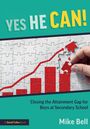 "YES HE CAN!" und "Closing the Attainment Gap for Boys at Secondary School" stehen auf einem Puzzle mit steigender Grafik.