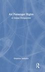 „Air Passenger Rights: A Global Perspective“, Delphine Defossez. Blaues abstraktes Muster als Hintergrund.