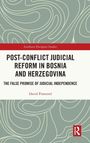 Titel: "POST-CONFLICT JUDICIAL REFORM IN BOSNIA AND HERZEGOVINA". Autor: David Pimentel. Abstraktes Muster im Hintergrund.