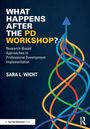 Cover mit dem Text: „WHAT HAPPENS AFTER THE PD WORKSHOP? SARA L. WICHT“. Farbige Pfeile auf dunklem Hintergrund.