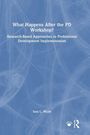 Buchtitel: "What Happens After the PD Workshop?" Autorin: Sara Wicht. Hintergrund in Hellblau mit abstrakten Linien.