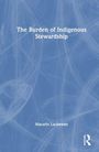Text: "The Burden of Indigenous Stewardship" von Macario Lacbawan. Cover in Blau mit weißen Linien und einem Logo.