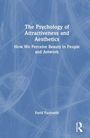 Text: "The Psychology of Attractiveness and Aesthetics: How We Perceive Beauty in People and Artwork." Autor: Farid Pazhoohi. Blaues Muster.
