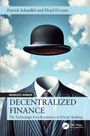 Titel: "Decentralized Finance: The Technology-First Revolution in Private Banking." Ein schwebender Hut über einem Anzug vor Himmel.