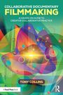 "Collaborative Documentary Filmmaking" in großen Buchstaben, bunte geometrische Formen im Hintergrund.