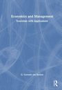 Text: "Economics and Management: Essentials with Applications" von G. Cornelis van Kooten. Blauer Hintergrund mit weißen Linien.