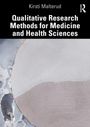 Text: "Kirsti Malterud, Qualitative Research Methods for Medicine and Health Sciences." Kunstvolles, organisches Muster in Grau.