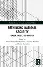 "Rethinking National Security: Gender, Theory, and Practice." Herausgeber: Sandra Biskupski-Mujanovic, Veronica Kitchen, Tanya Narozhna. Geometrische Linien im Hintergrund.